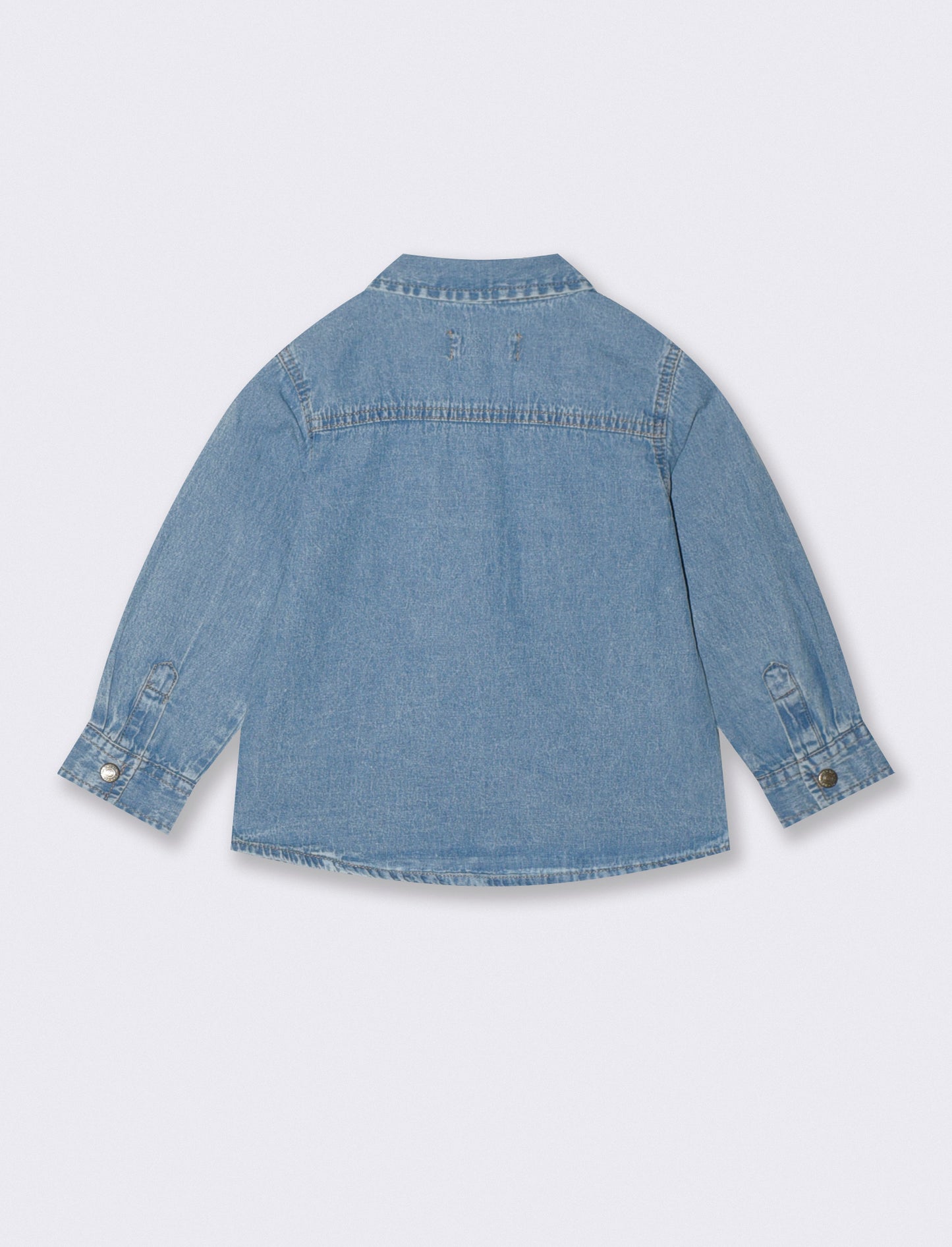 Camicia denim con tasconi frontali - Denim