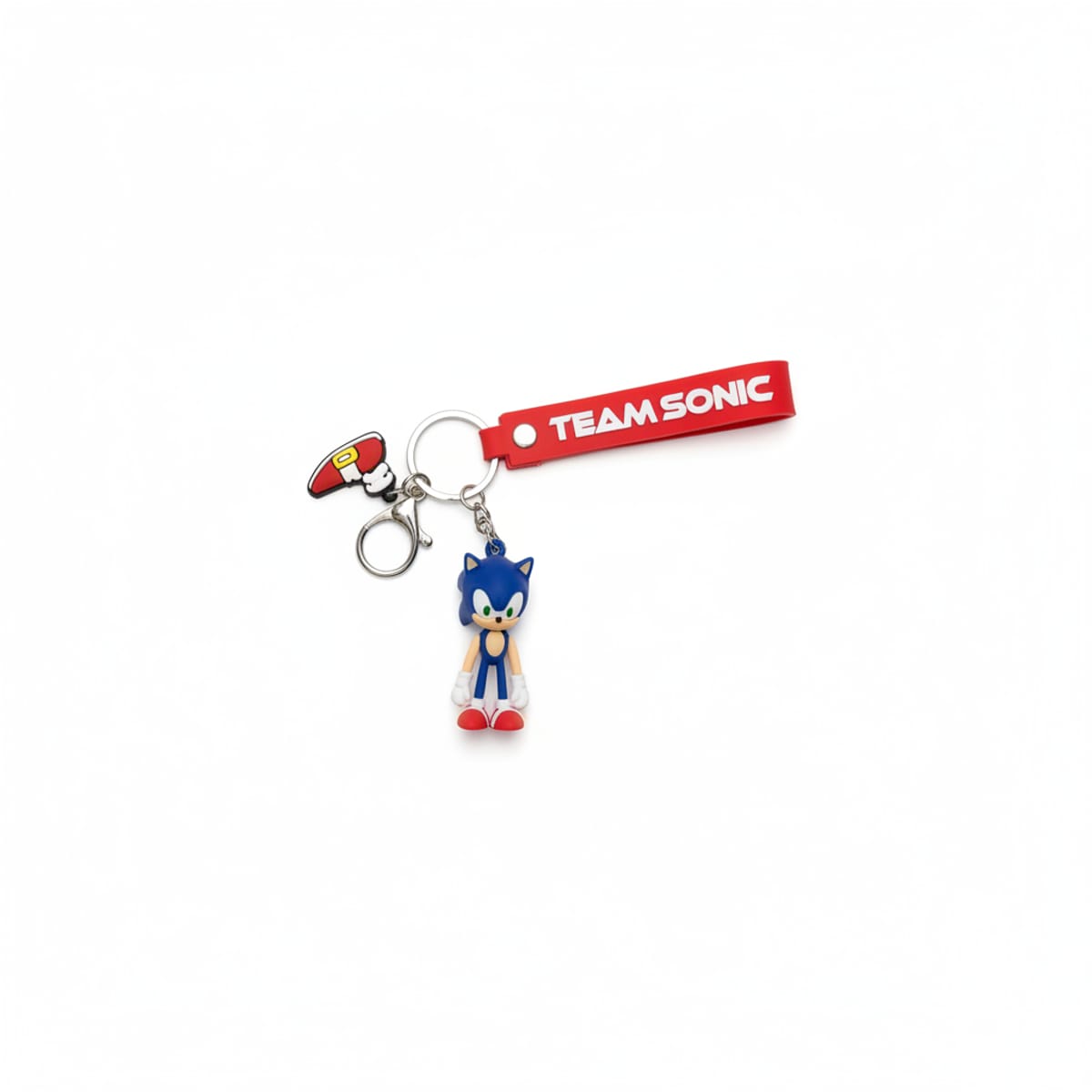 Portachiavi 3D gommato Stitch e Spiderman - Blu