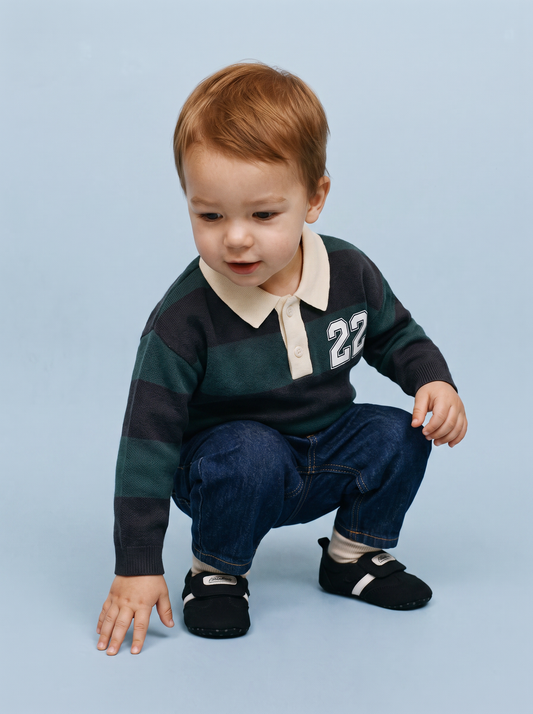 Pantaloni Denim Baggy con Cintura Elasticizzata - Denim