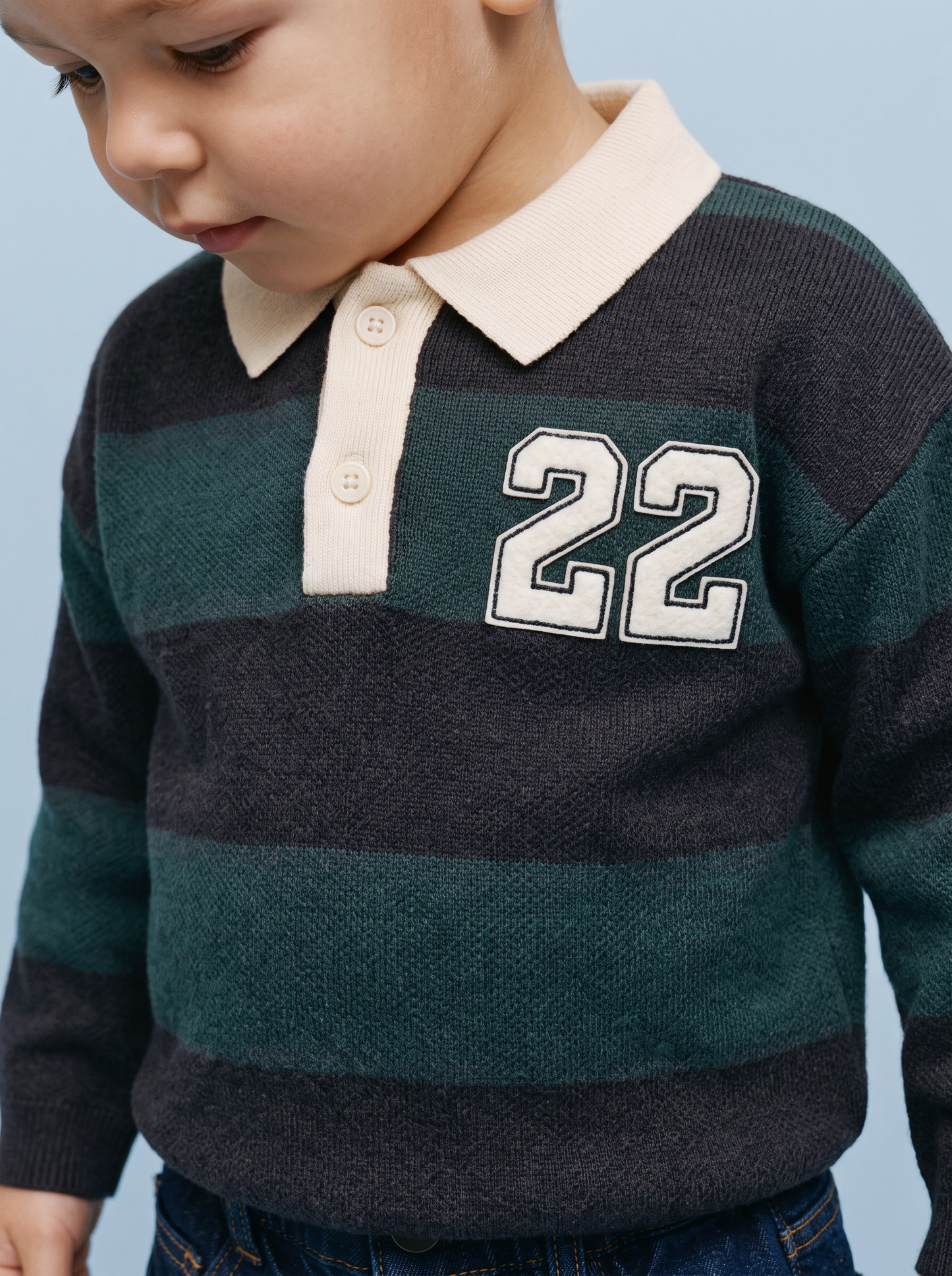 Maglioncino a righe in stile varsity - Righe