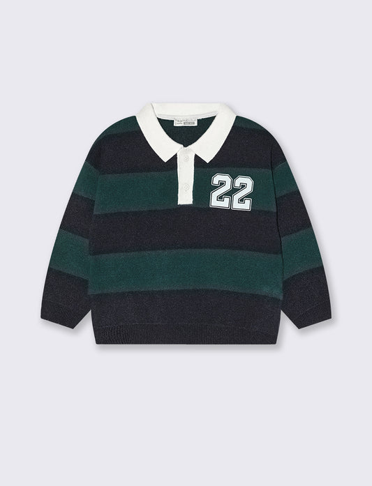 Maglioncino a righe in stile varsity - Righe