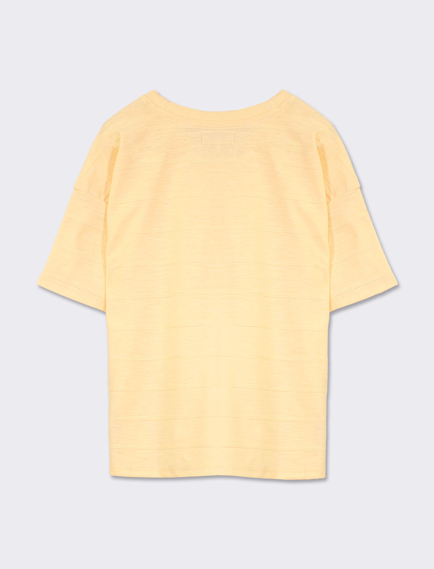 T-shirt in tessuto fiammato loose fit - Giallo
