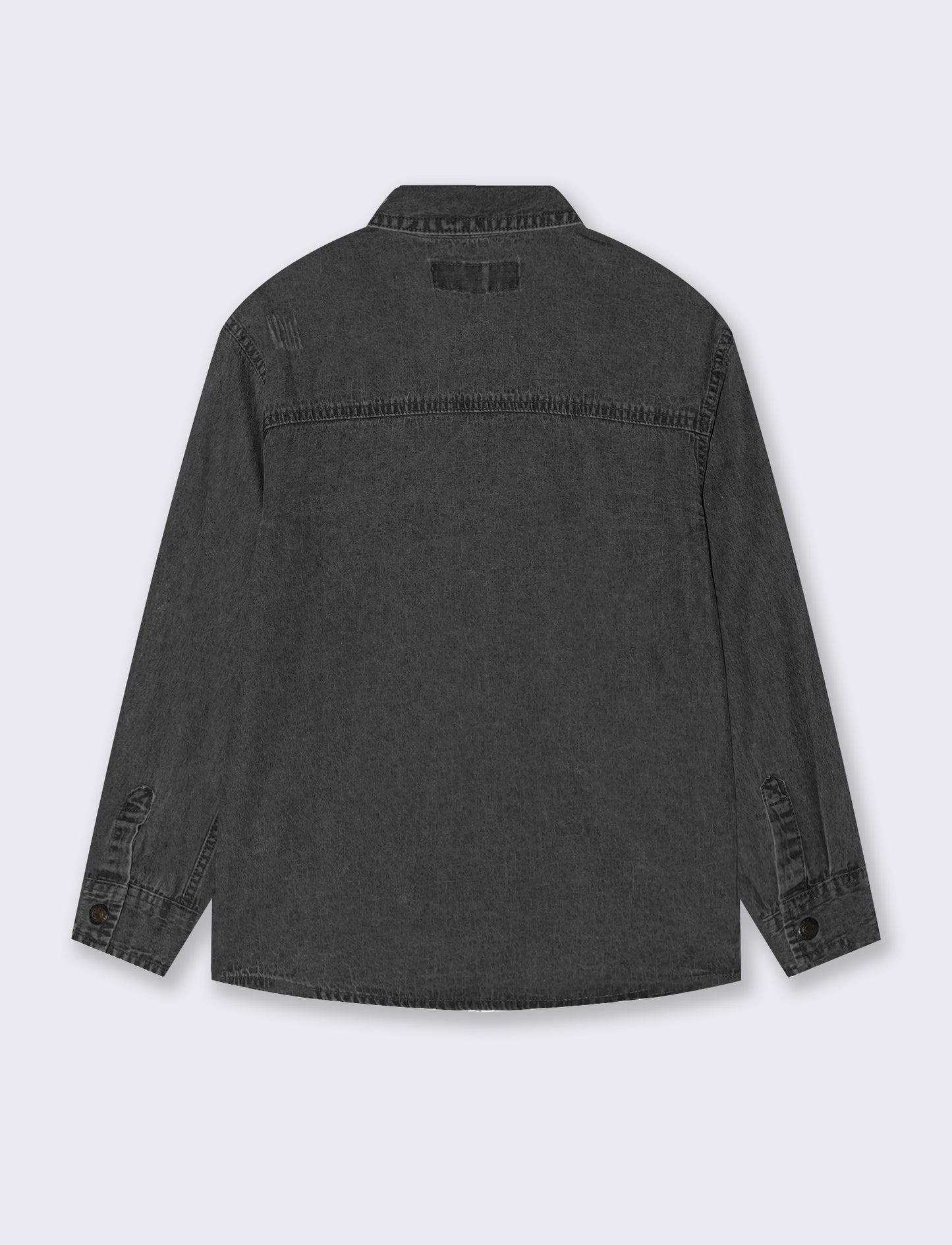 100% Cotton Denim Casual Shirt - Grey