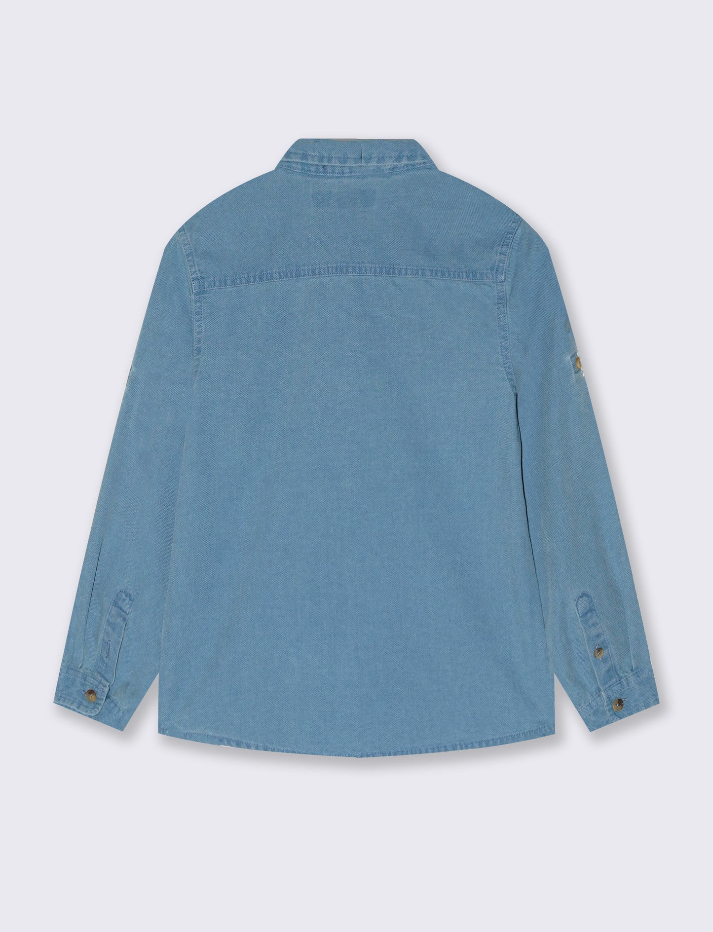 Oxford shirt 100% cotton with embroidery - Sky blue
