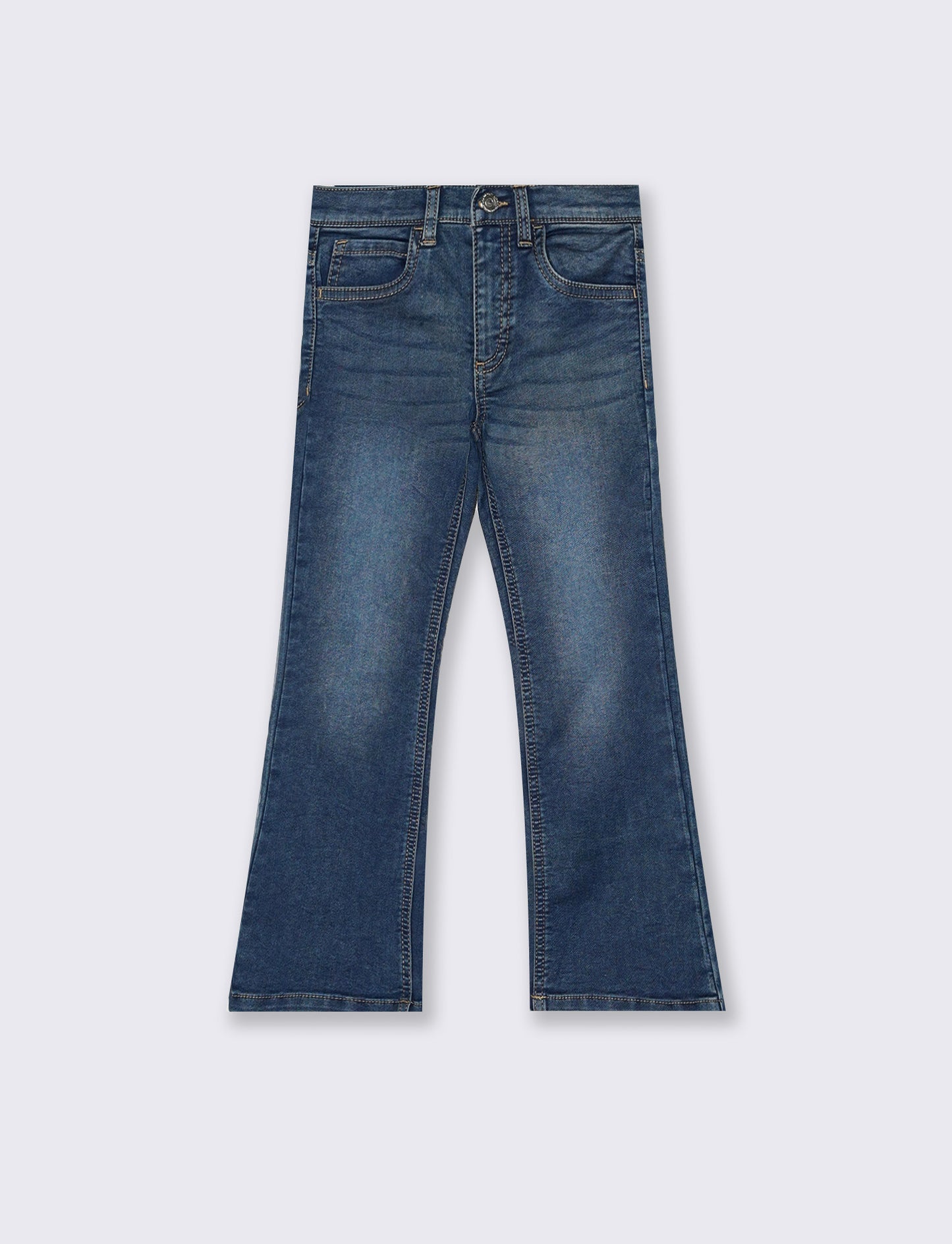 Jeans da bambina in denim svasati - Denim