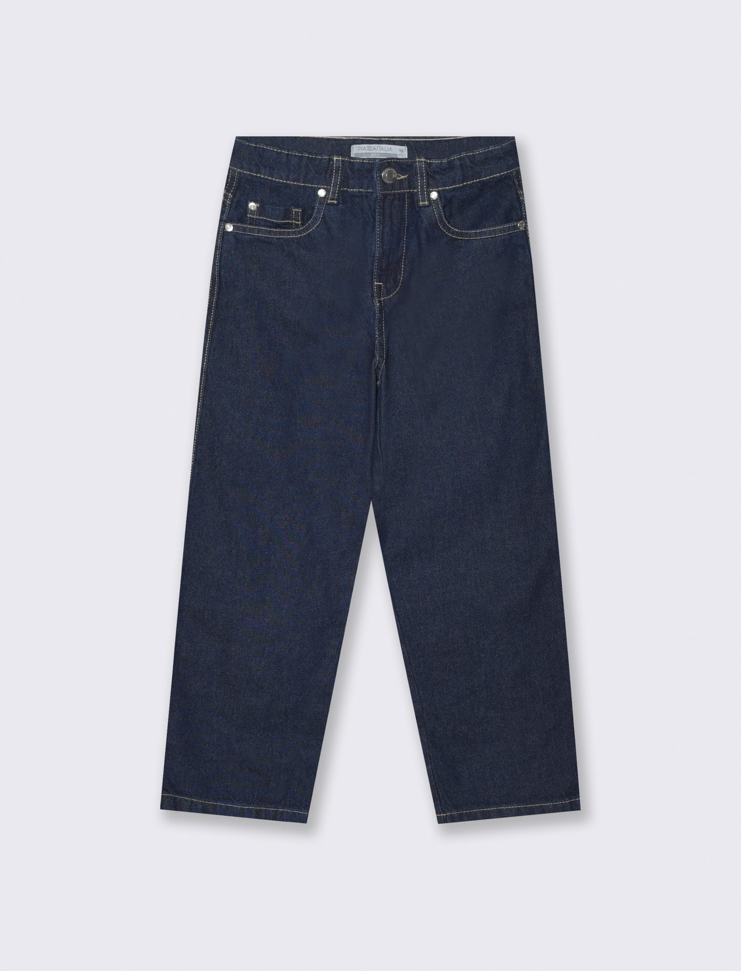 Intense blue loose fit 5-pocket jeans - Blue