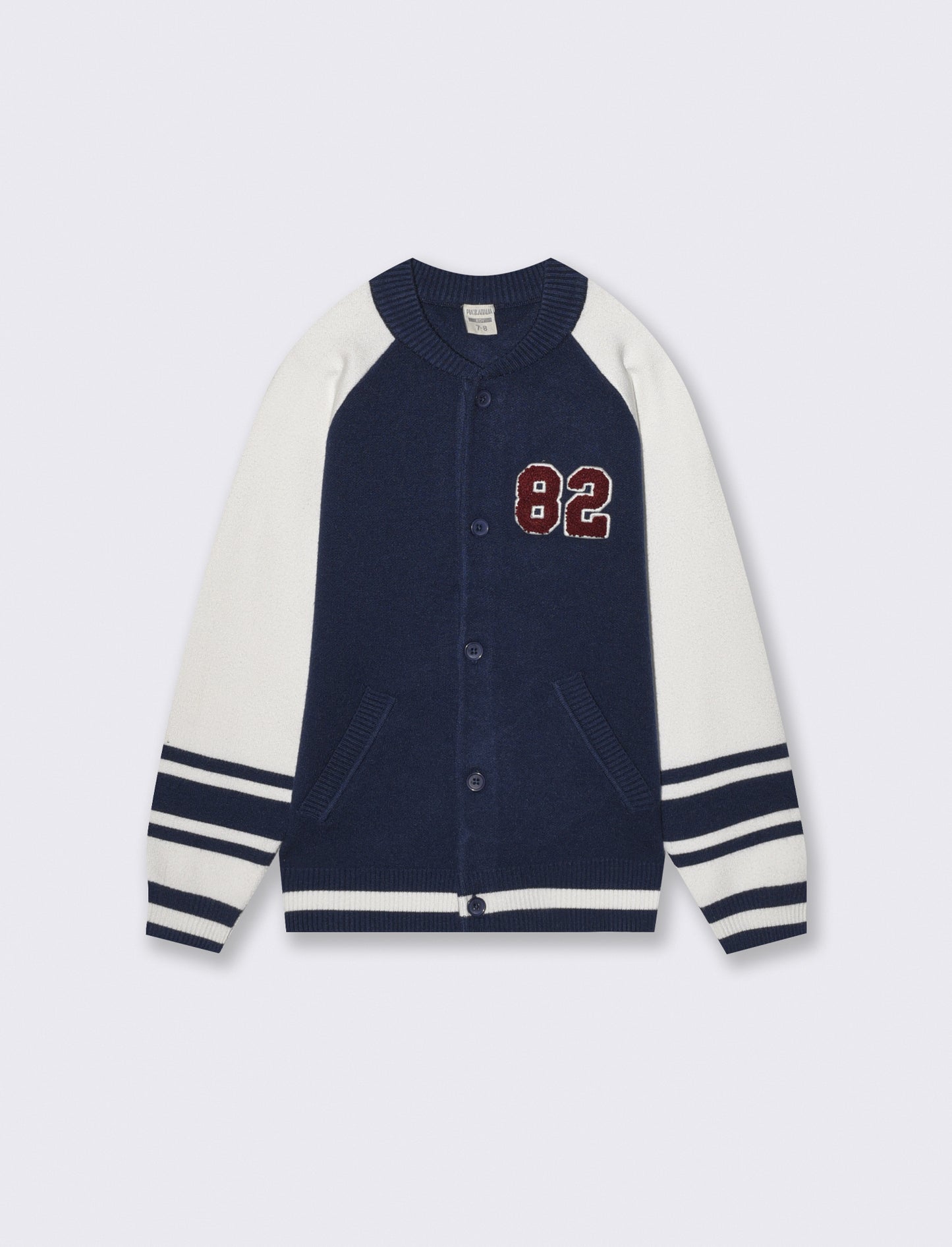 Maglione college con manica raglan - Blu