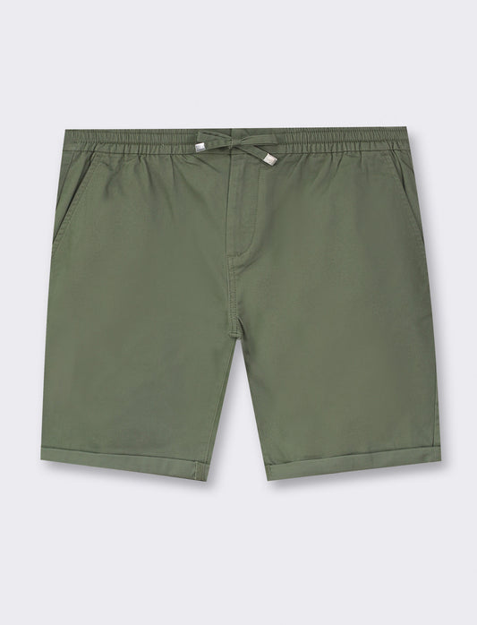 Bermuda chino jogger - Verde kaki