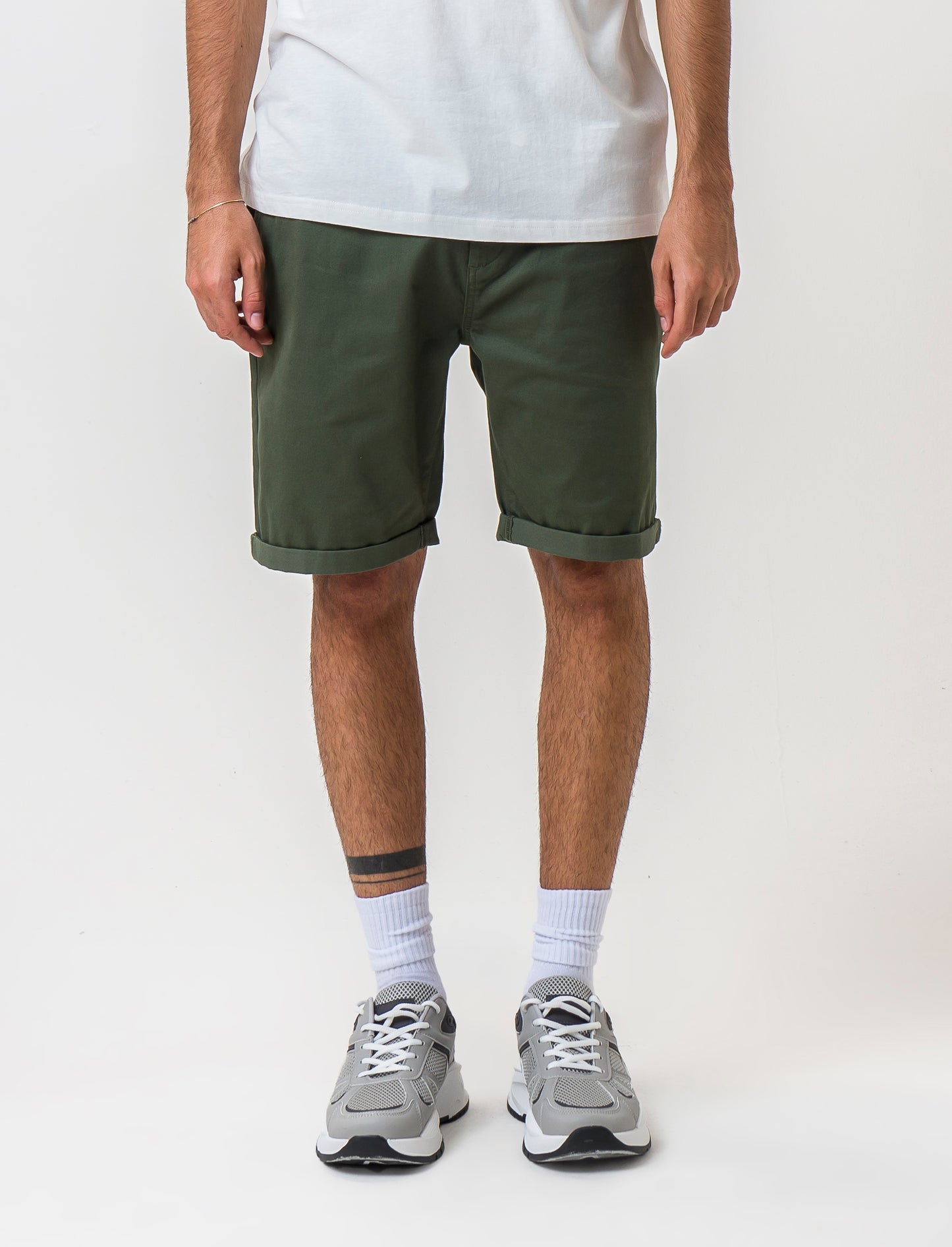 Bermuda chino jogger - Verde kaki