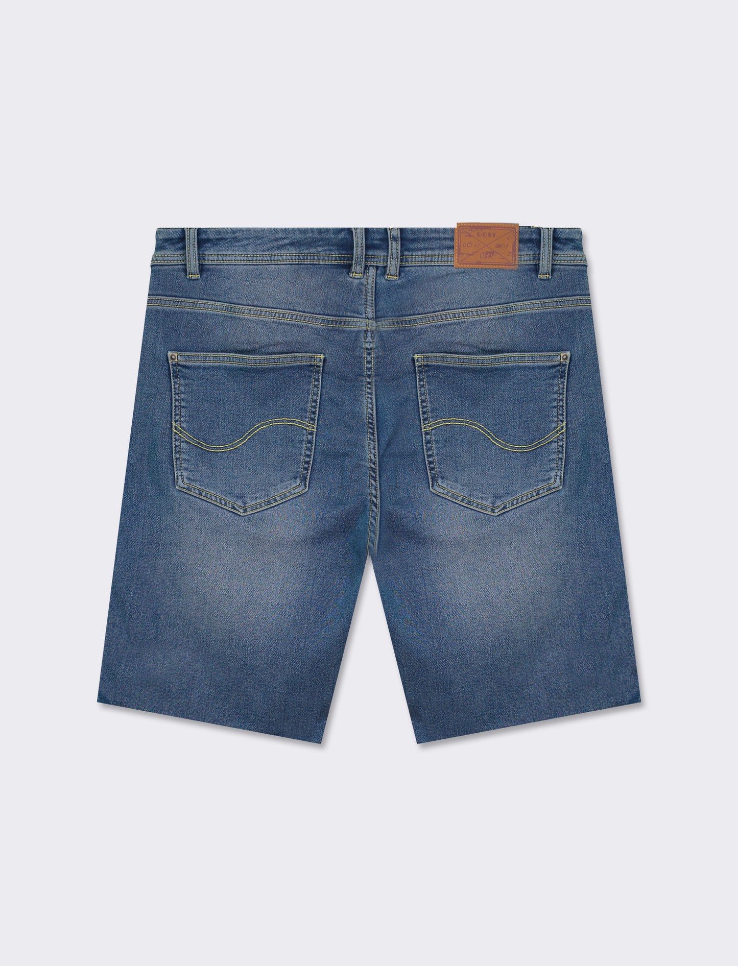 Bermuda in knitting effetto denim - Denim