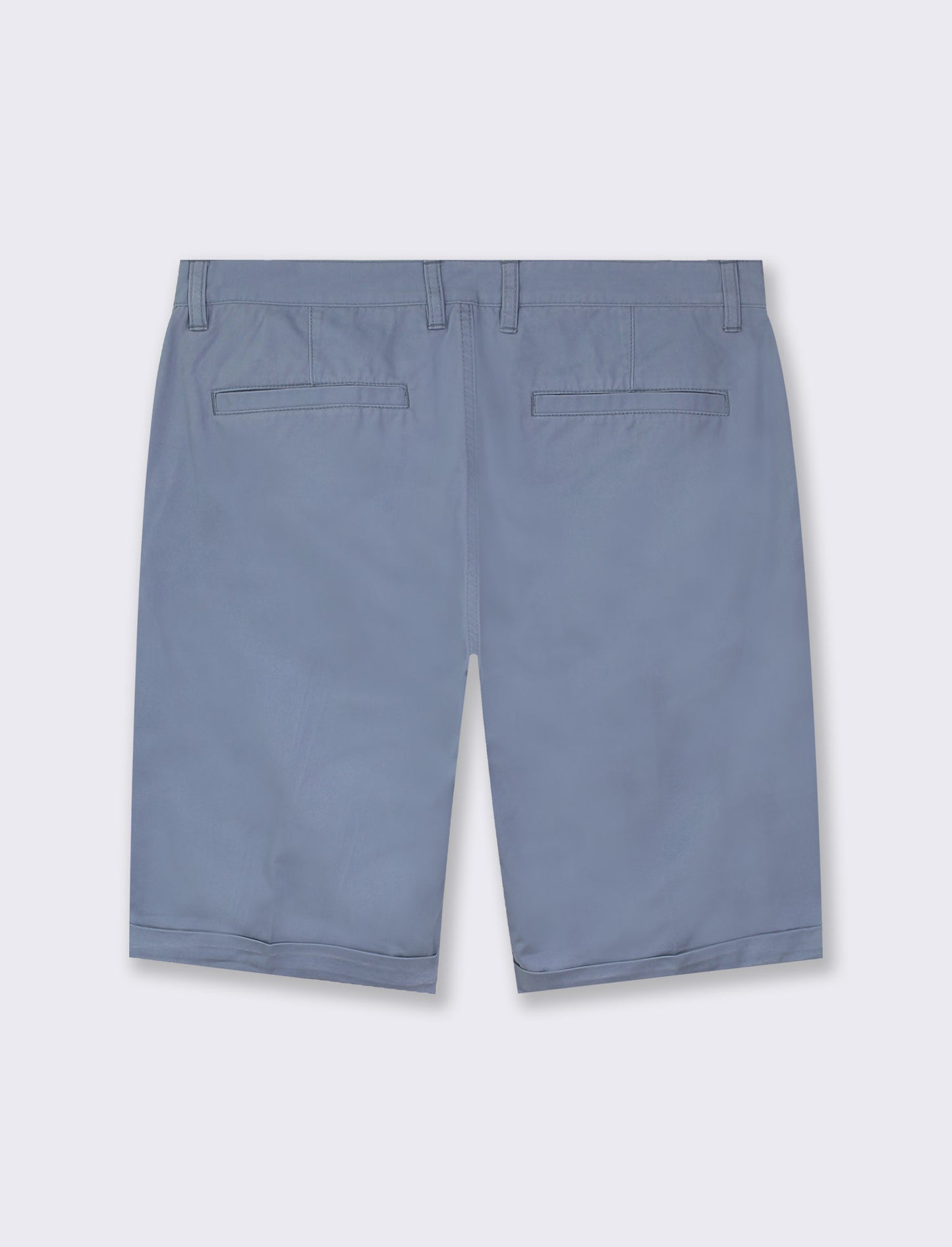 Men's Regular Fit Chino Bermuda Shorts in Cotton Twill - Sky blue