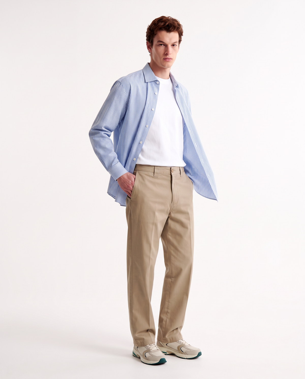 Camicia Formale Elasticizzata Regular Fit - Bluette
