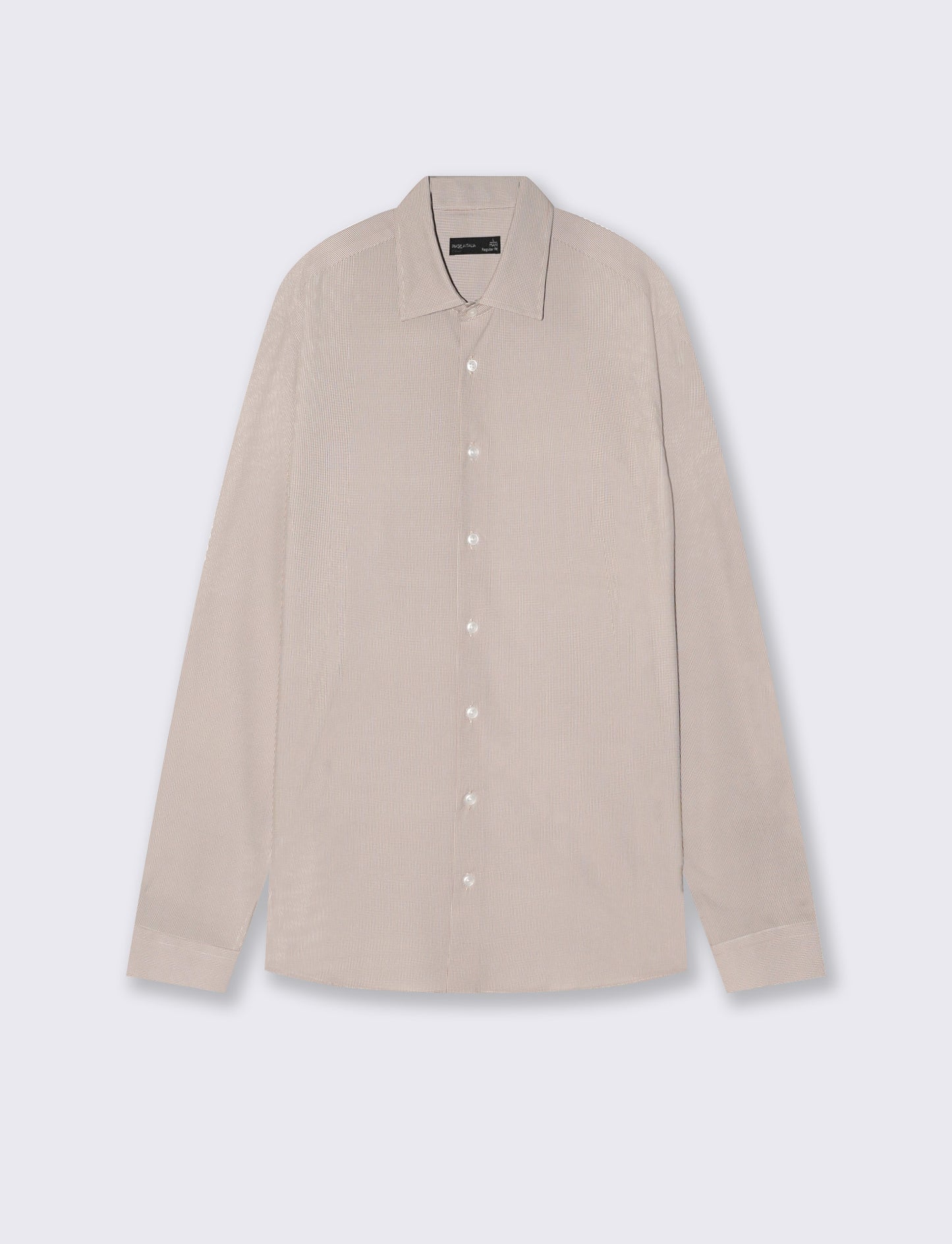 Formal Stretch Regular Fit Shirt - Beige