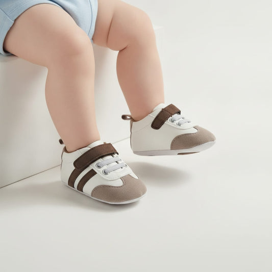 Scarpa neonato in poliuretano antiscivolo - Bianco