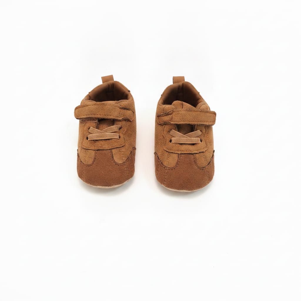 Scarpa monocolore neonato camel antiscivolo - Cammello