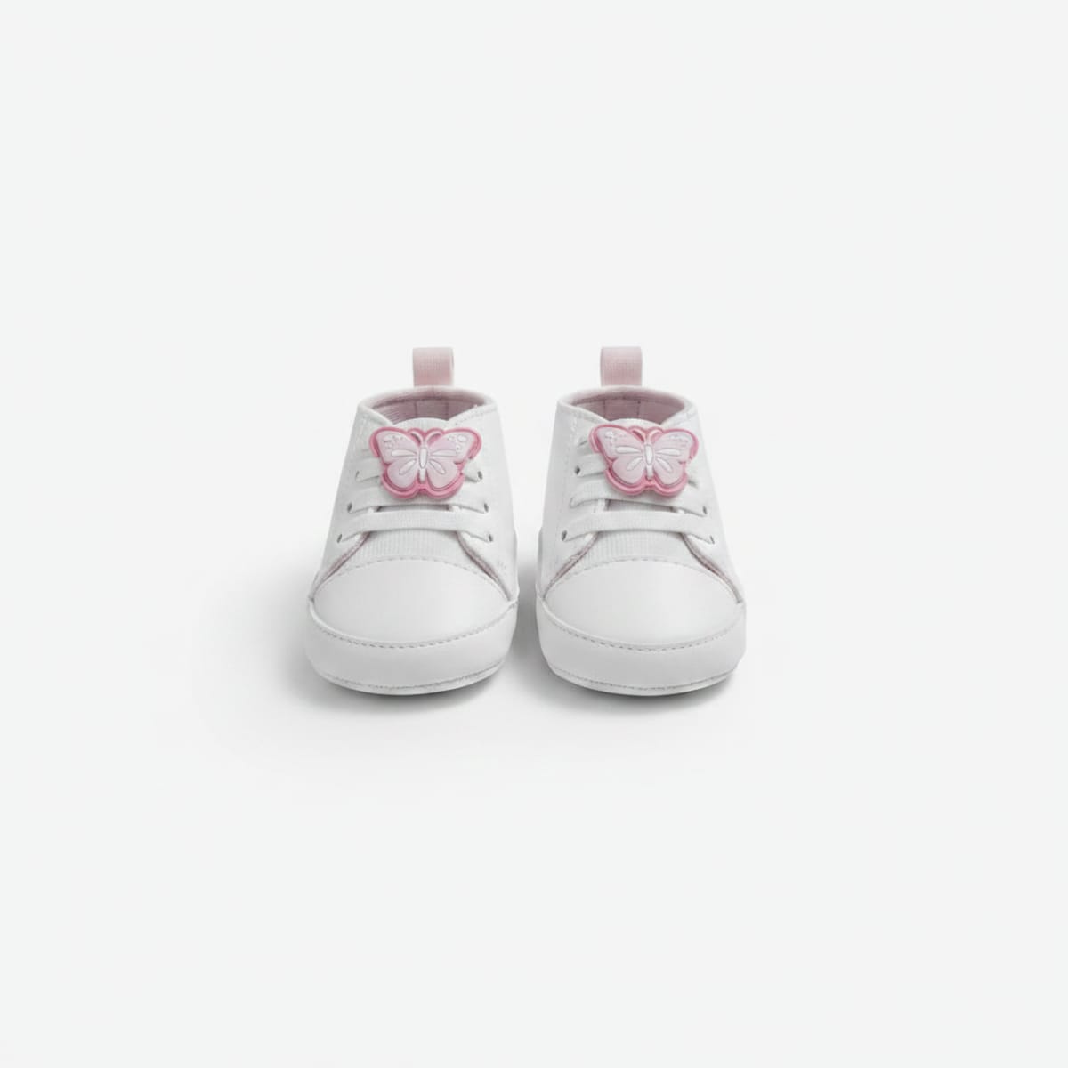 Scarpa bianca neonata con patch butterfly - Bianco