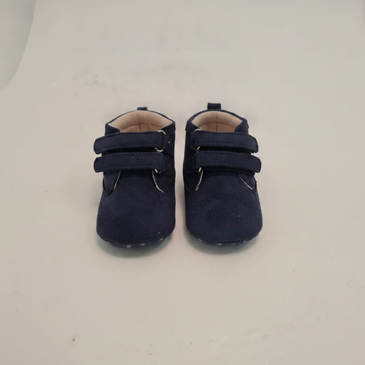 Scarpa alta neonato in microfibra blu - Blu