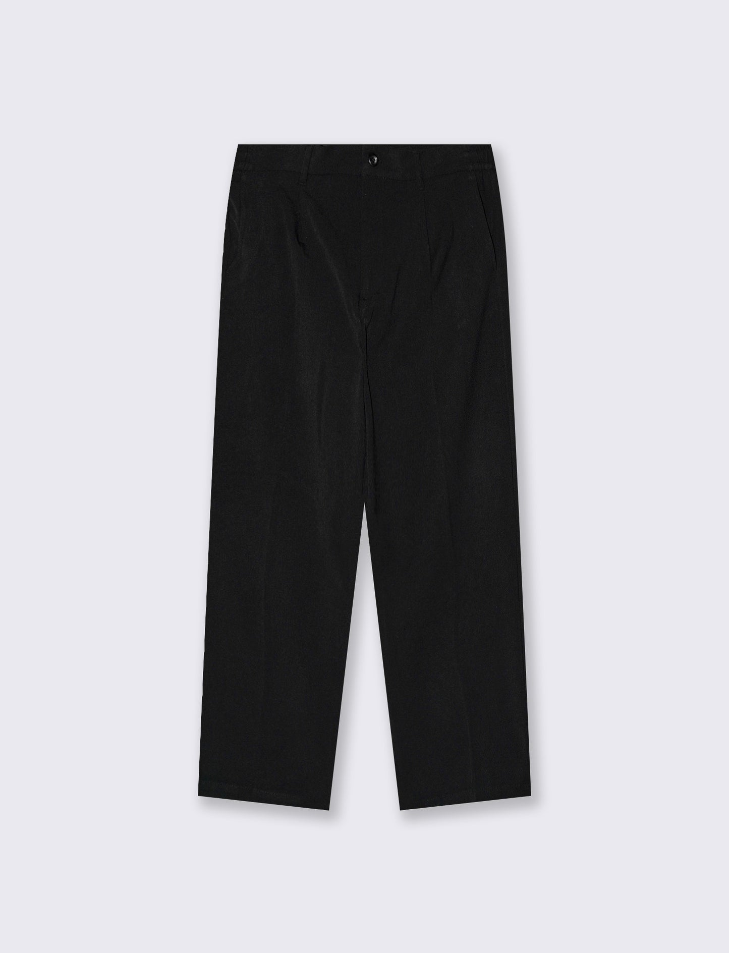 Pantaloni Chino Pinces Straight Fit - Nero