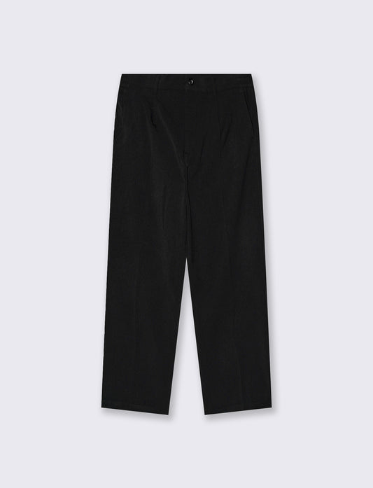 Pantaloni Chino Pinces Straight Fit - Nero
