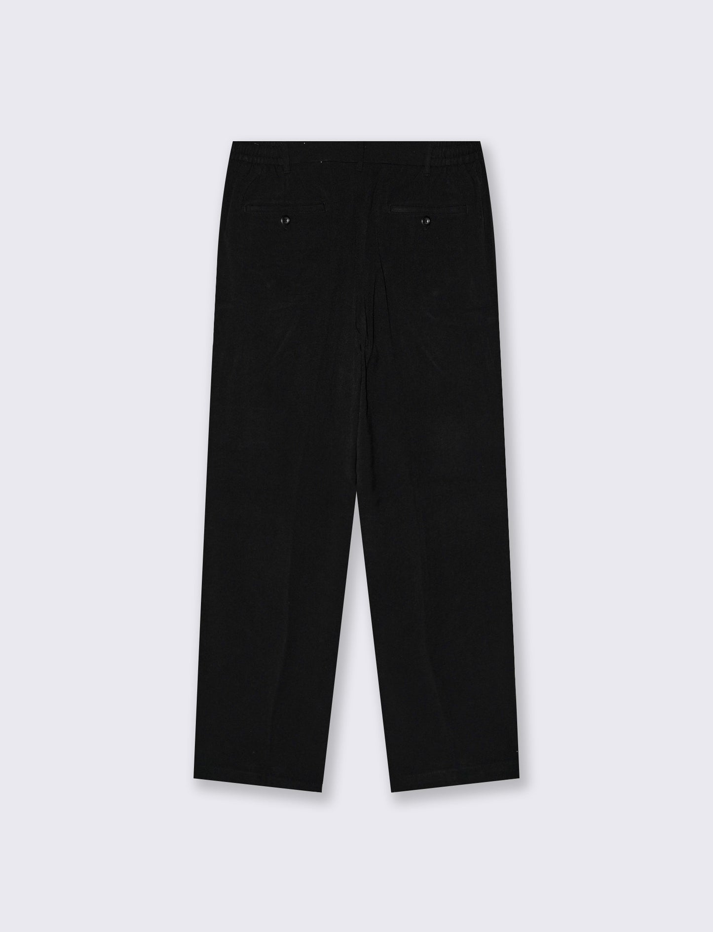 Pantaloni Chino Pinces Straight Fit - Nero