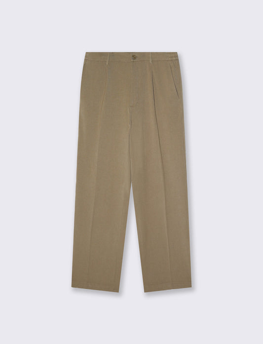 Pantaloni Chino Pinces Straight Fit - Beige