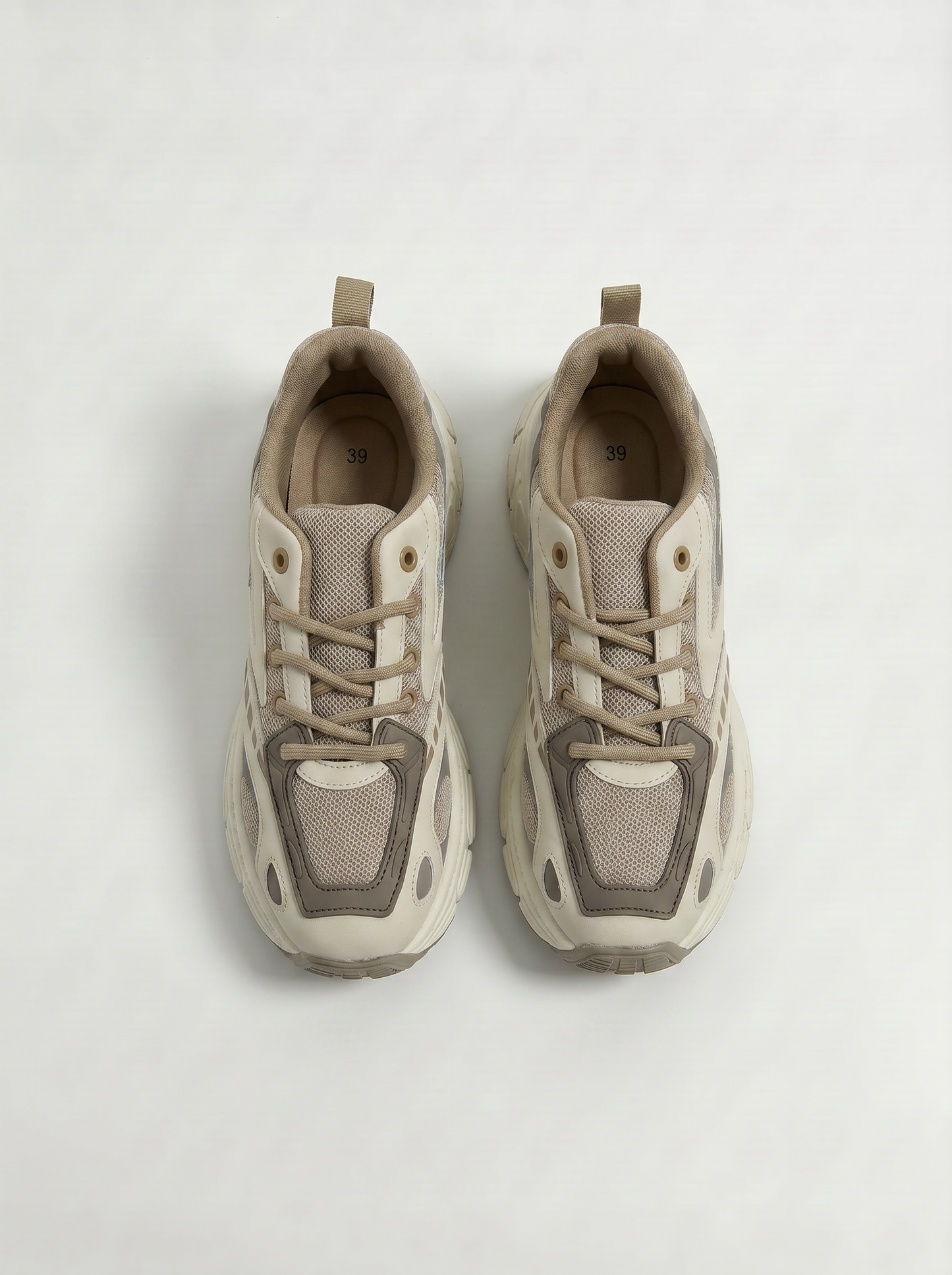 Beige sneakers with pony effect and leopard print - Beige