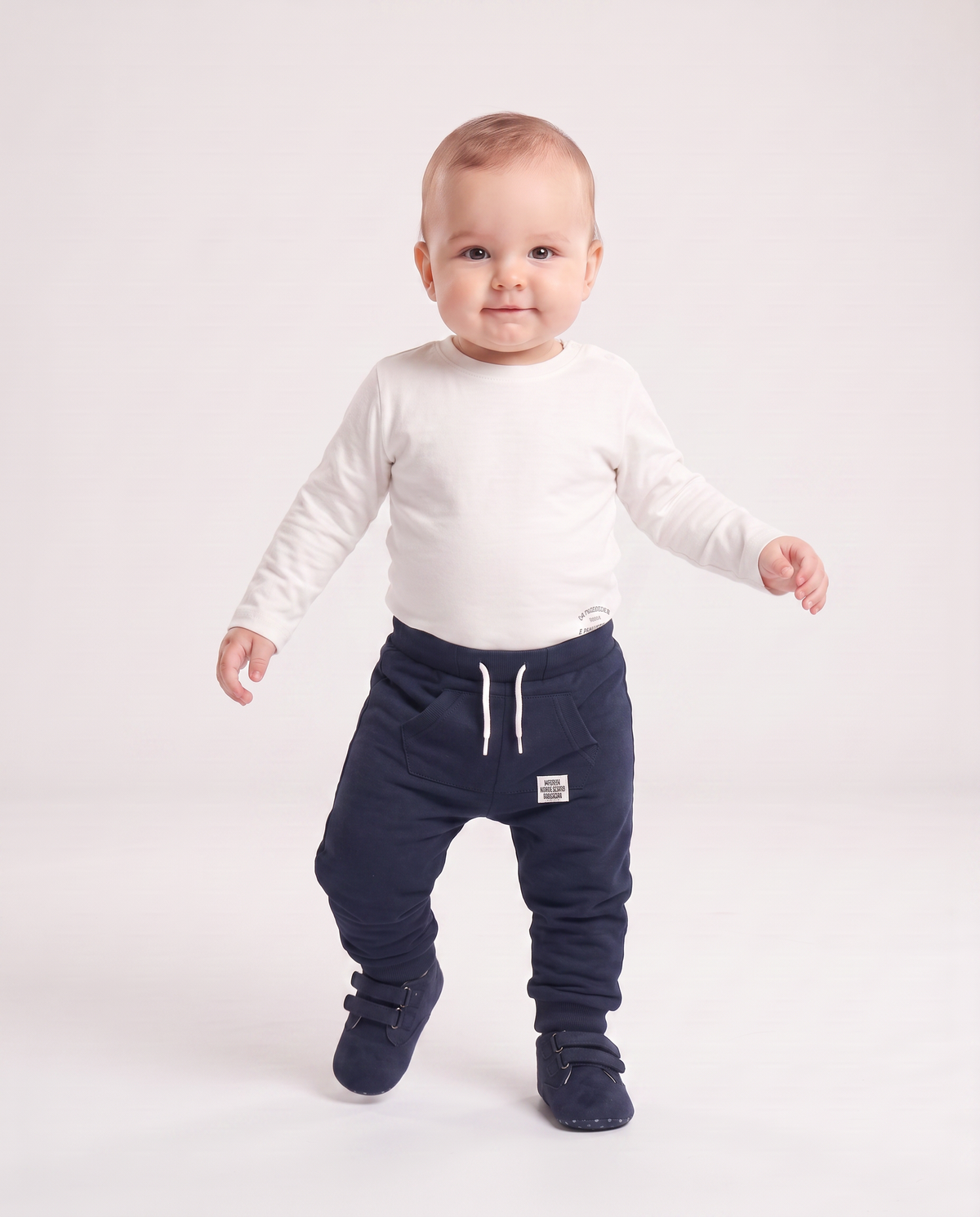 Kangaroo pocket jogger pants - Blue
