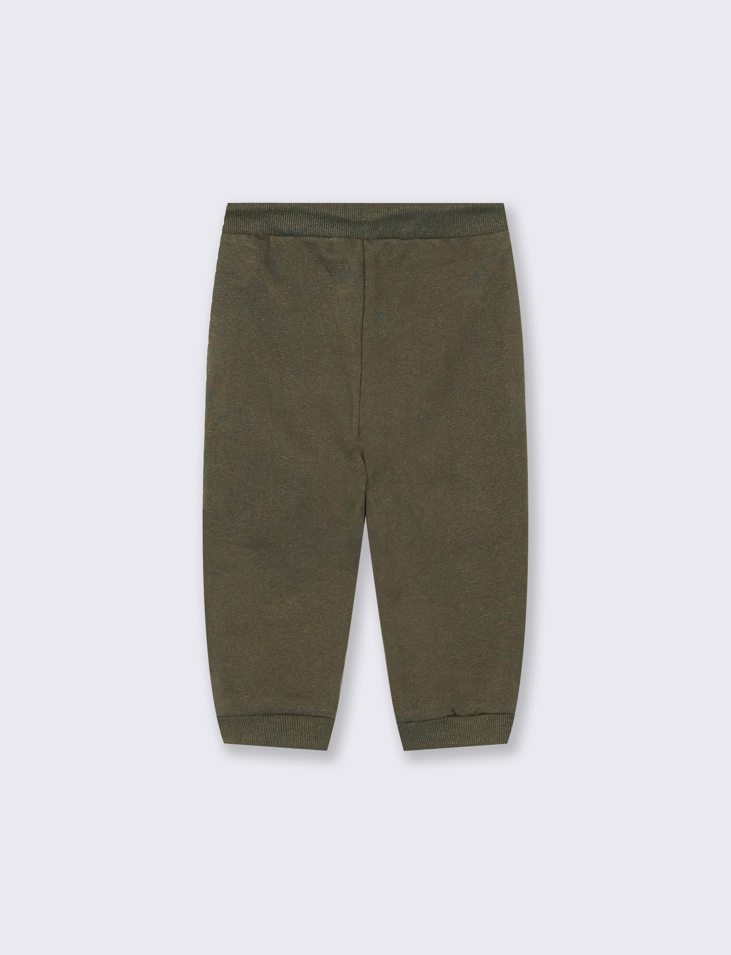 Pantalone jogger con tasca kangaroo - Verde militare