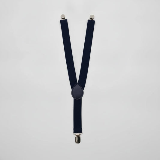 Kids' Patterned Suspenders - Blue
