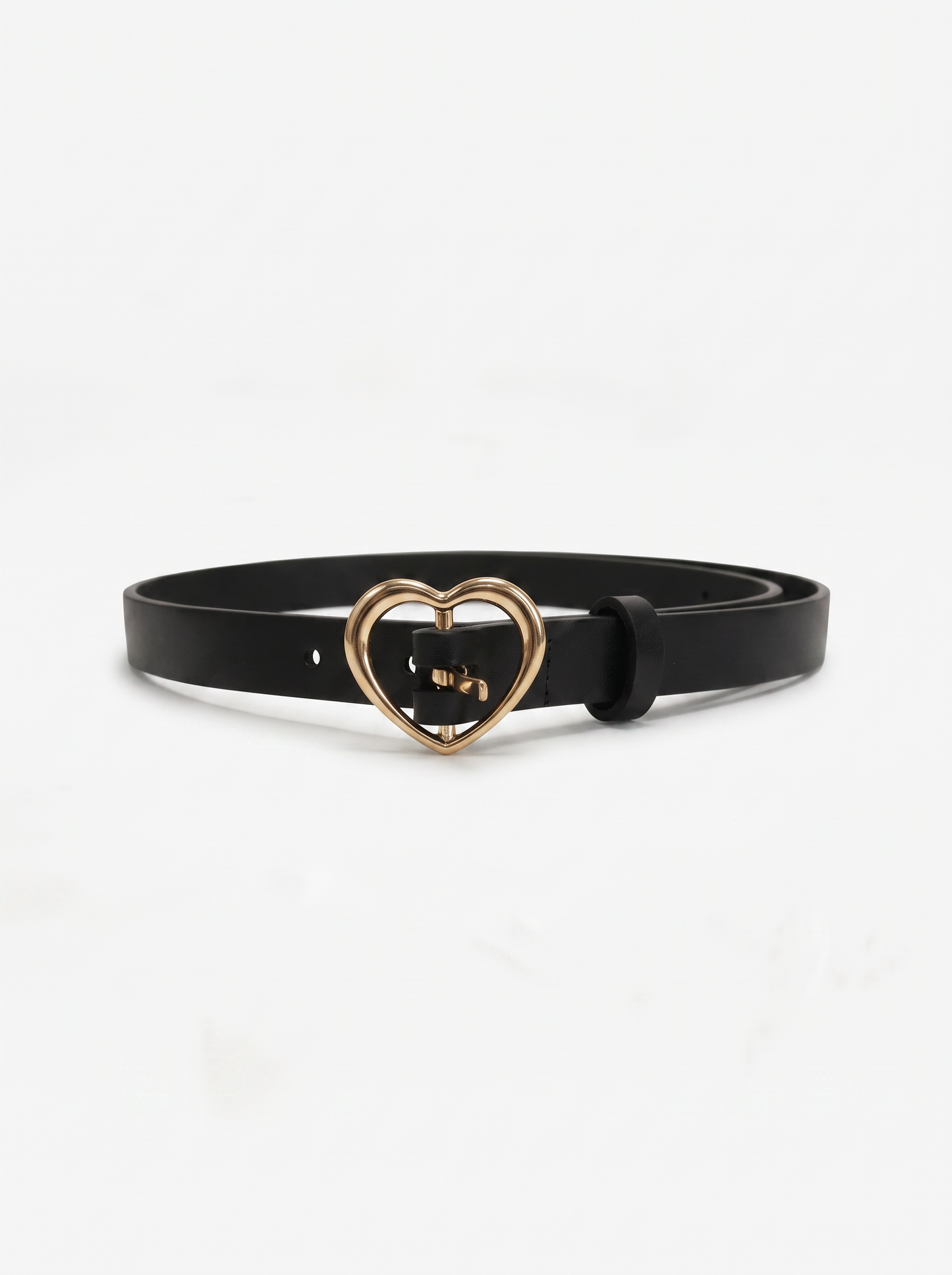 Cintura farfalla rosa e cuore nero bianco - Nero