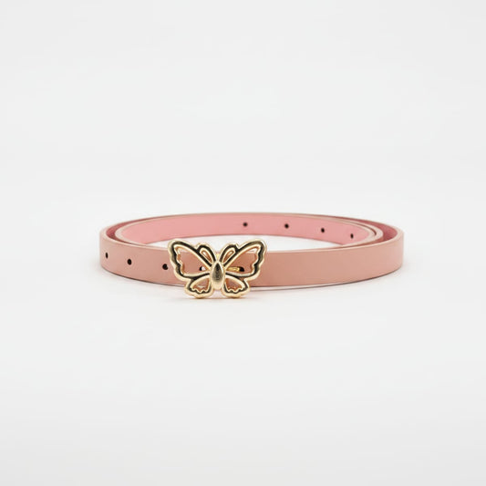 Cintura farfalla rosa e cuore nero bianco - Rosa