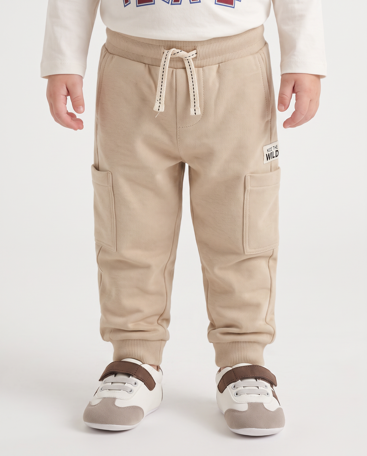 Sporty style jogger pants - Beige