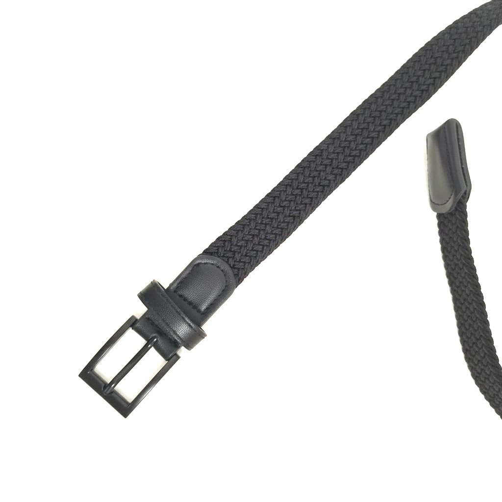 Elegant woven elastic belt - Black