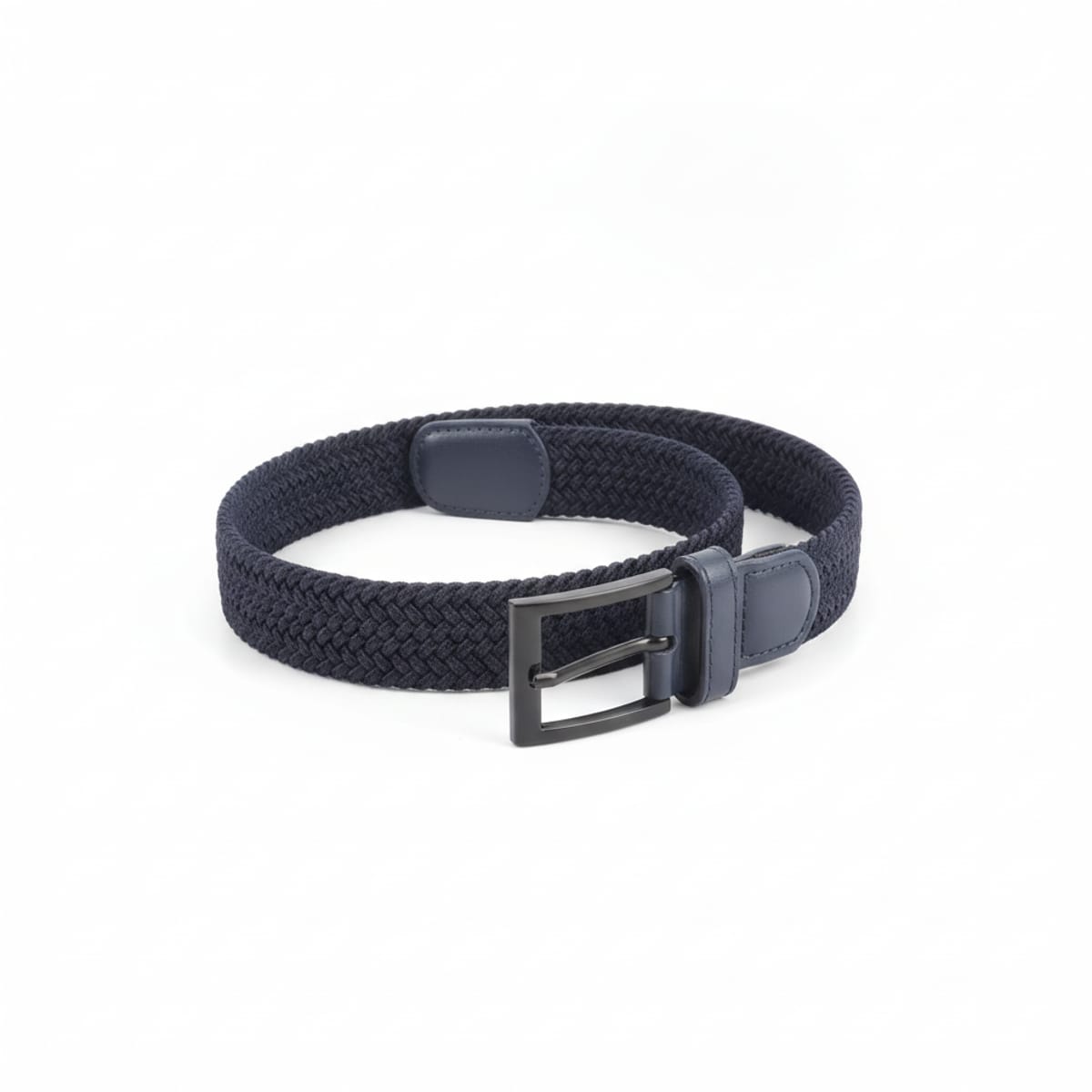 Elegant woven elastic belt - Blue