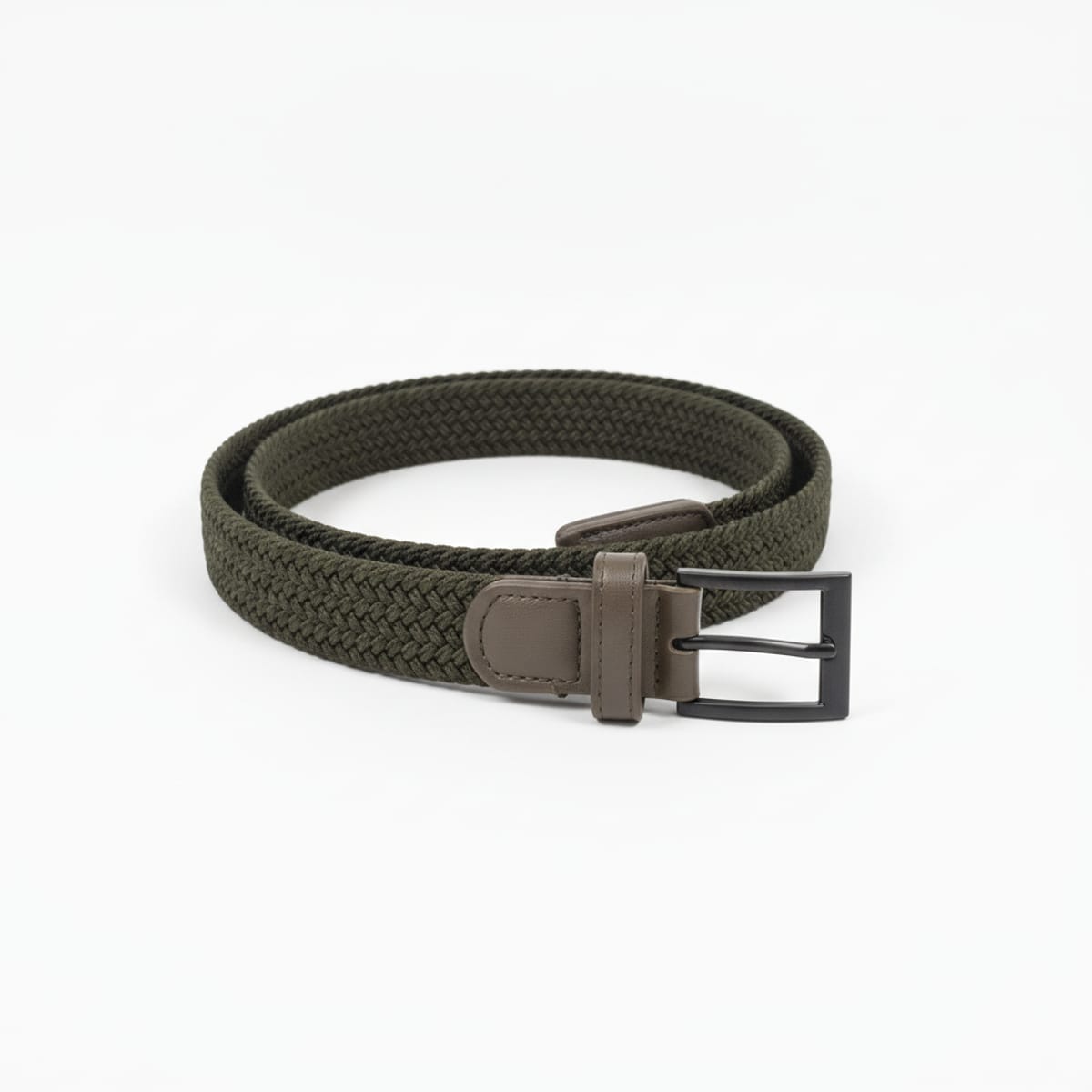 Elegant woven elastic belt - Green