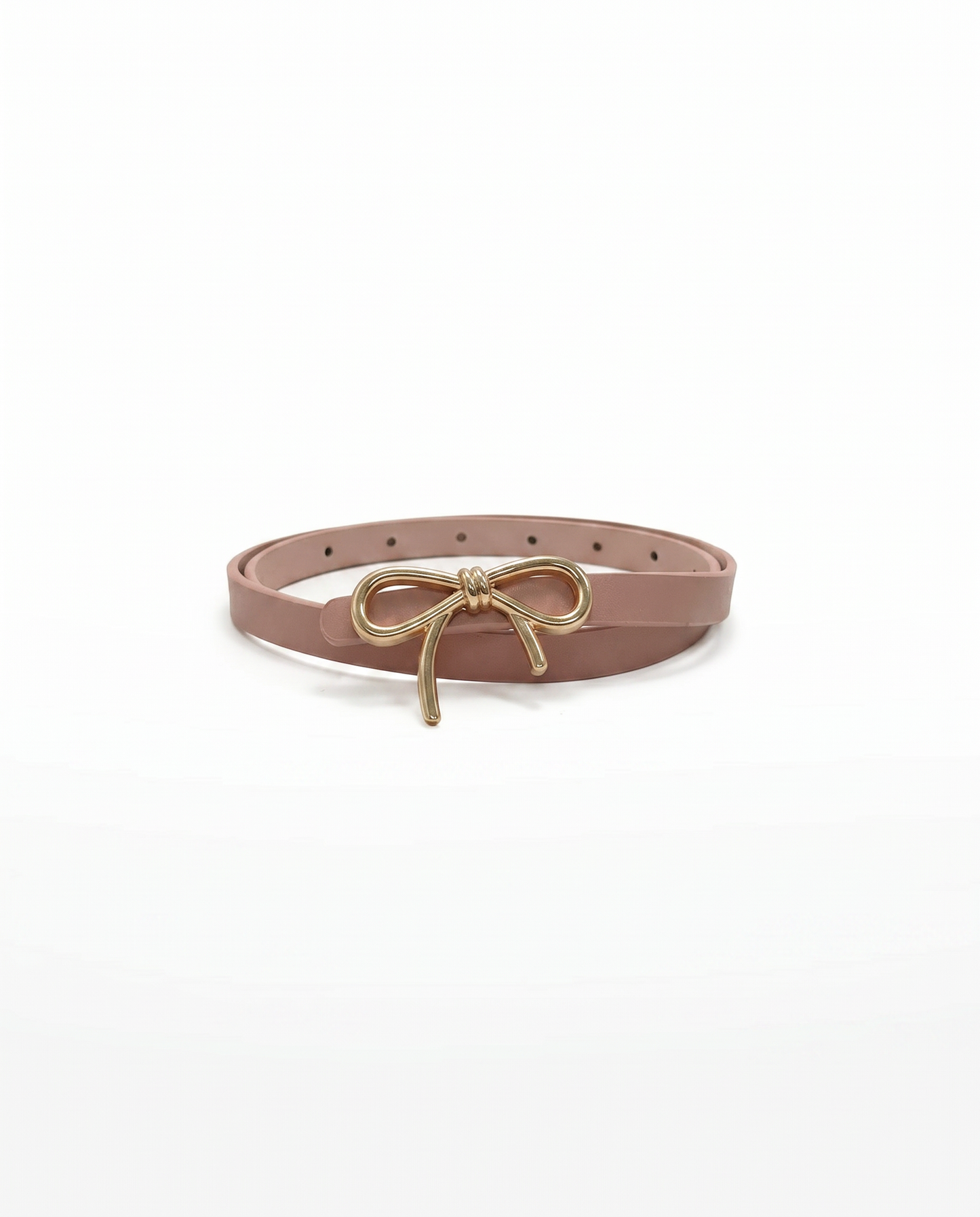 Cintura fibbia fiocco 1 cm elegante - Rosa