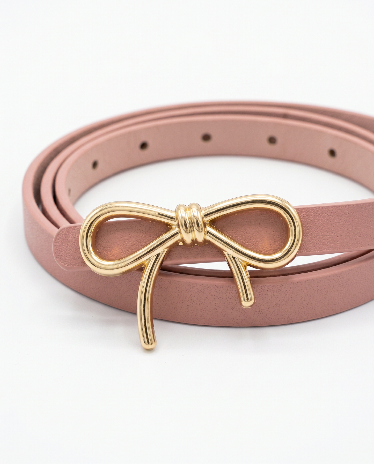 Cintura fibbia fiocco 1 cm elegante - Rosa