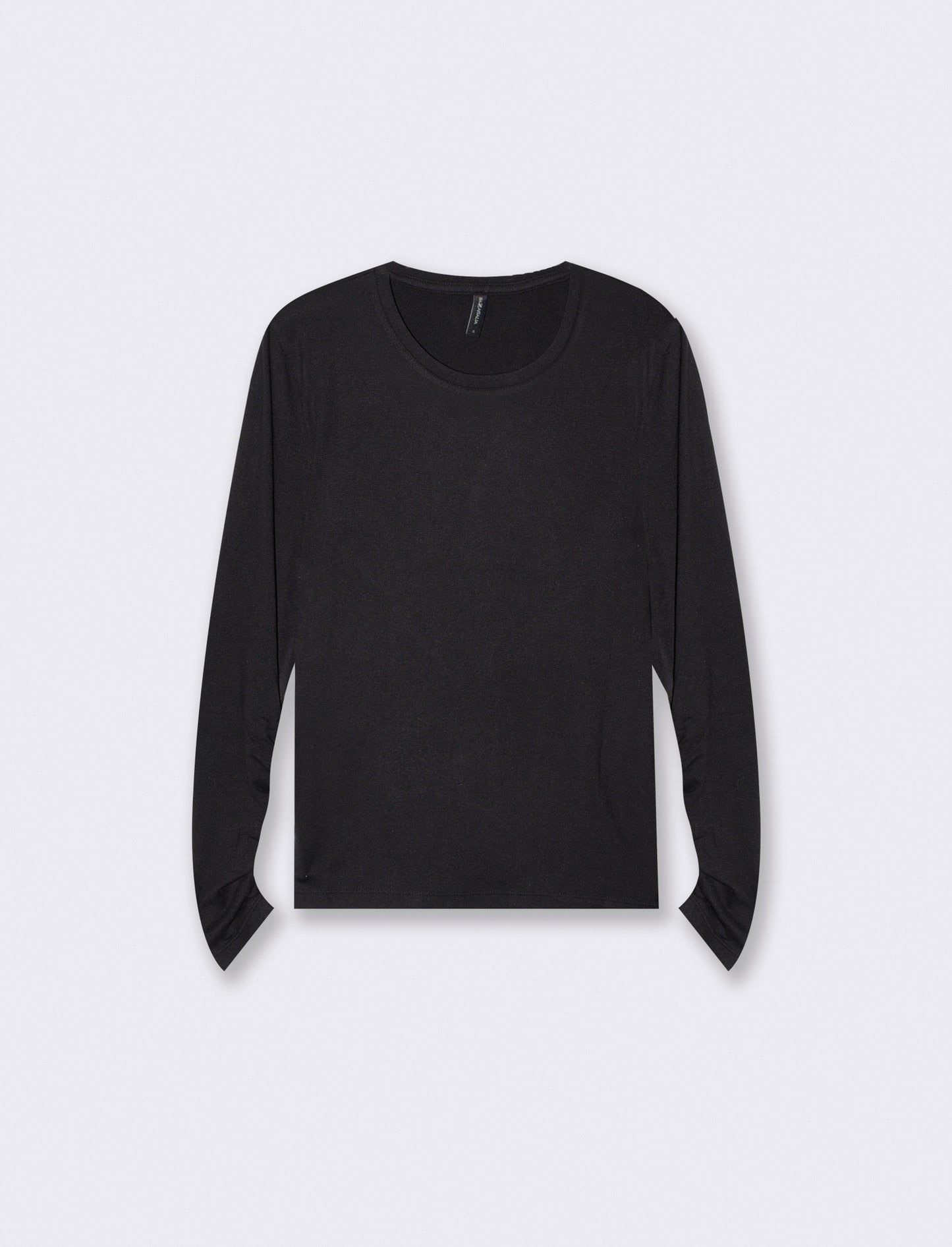 T-SHIRT BASICA MANICA LUNGA - Nero