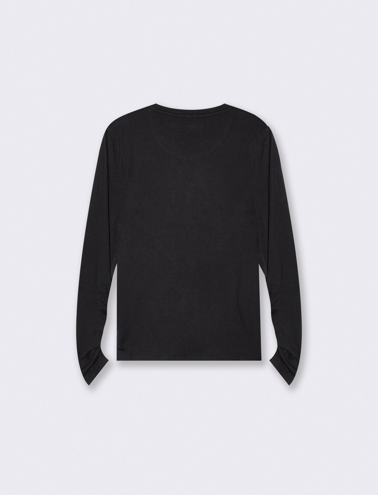 T-SHIRT BASICA MANICA LUNGA - Nero