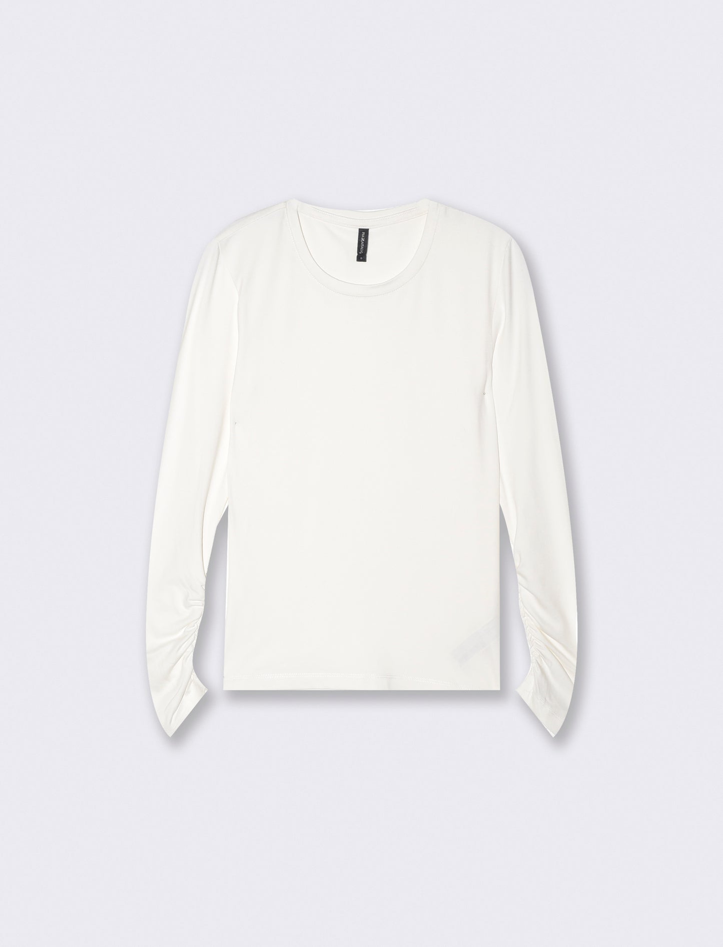 T-SHIRT BASICA MANICA LUNGA - Avorio
