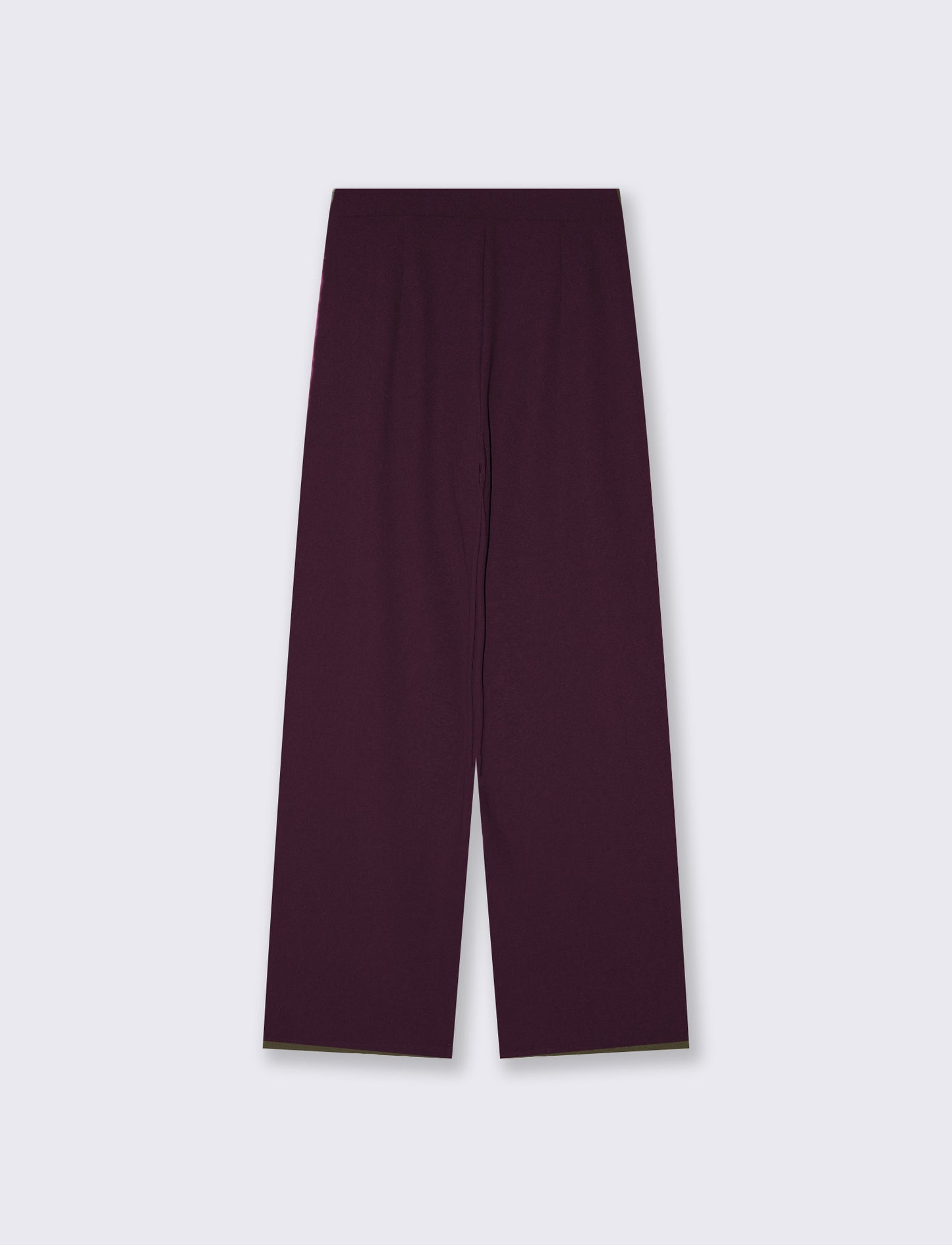 PANTALONE WIDE LEG - Bordeaux