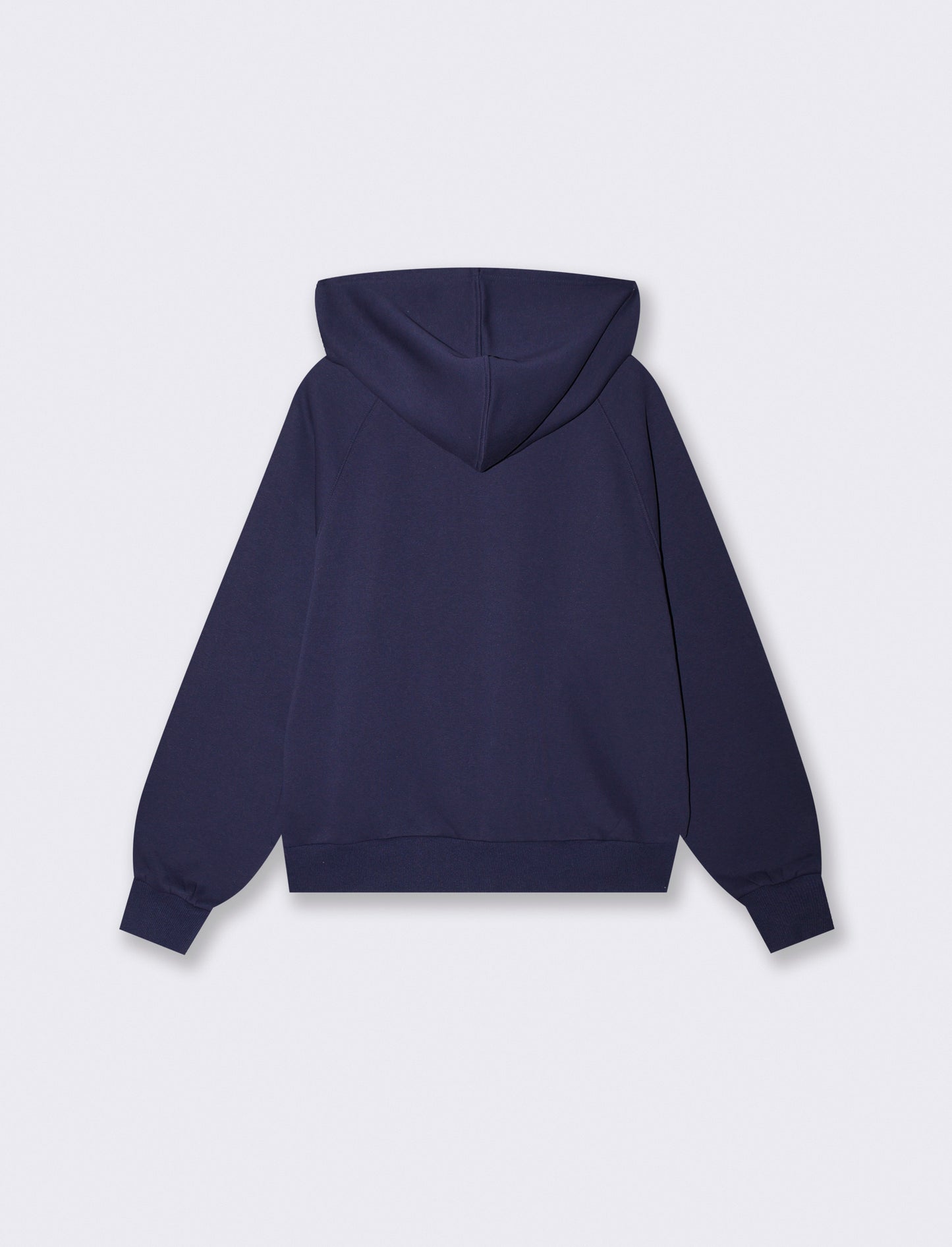 Felpa con cappuccio e zip frontale - Blu