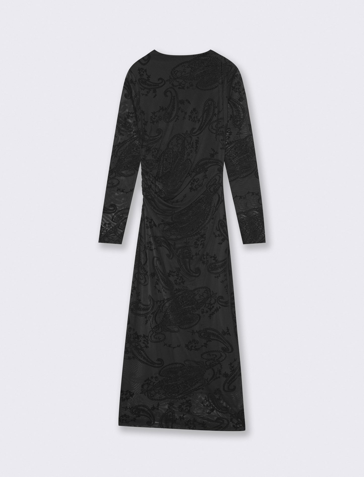 Vestito tubino manica lunga elegante - Nero