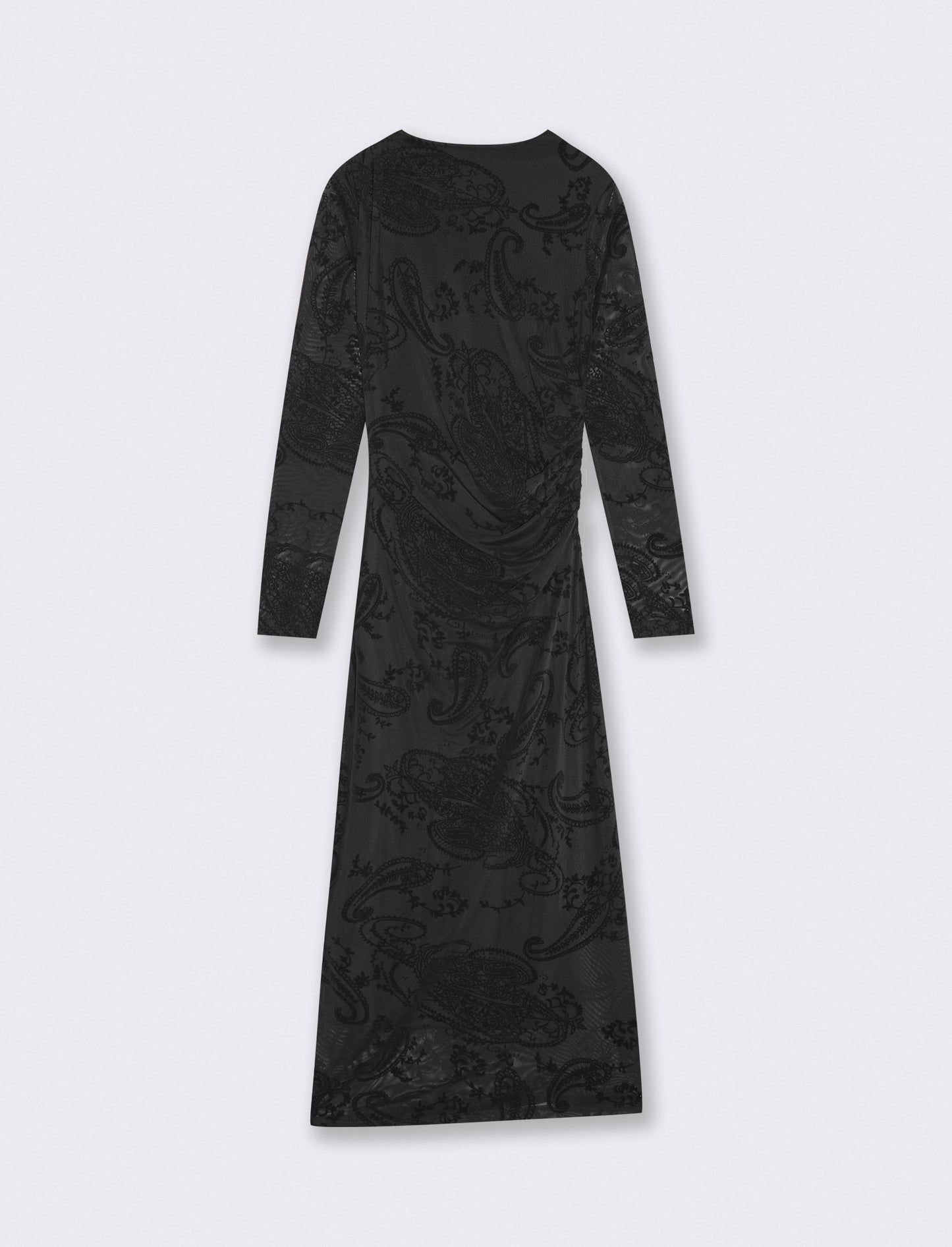 Vestito tubino manica lunga elegante - Nero