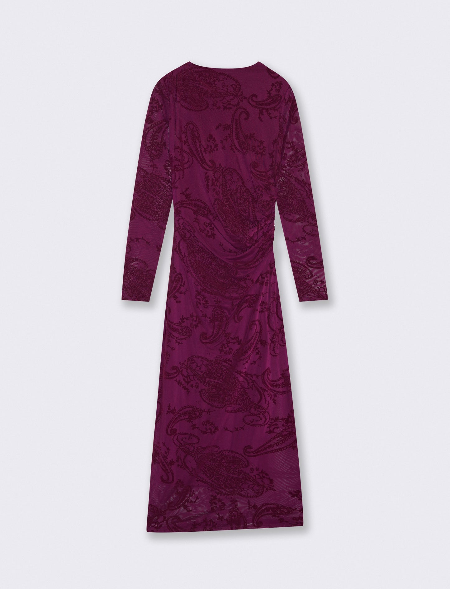 Vestito tubino manica lunga elegante - Viola ametista