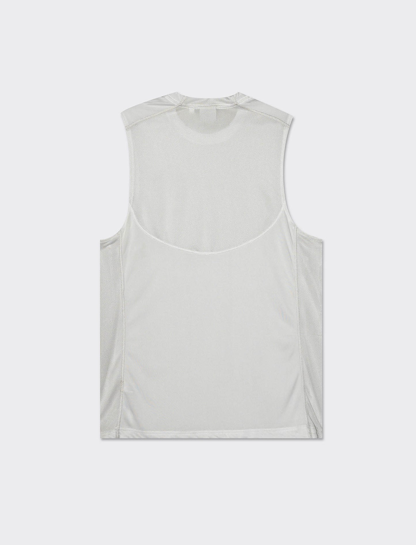 Men's Wide Fit Training Tank Top with Technical Fabric and Round Neck - Grey