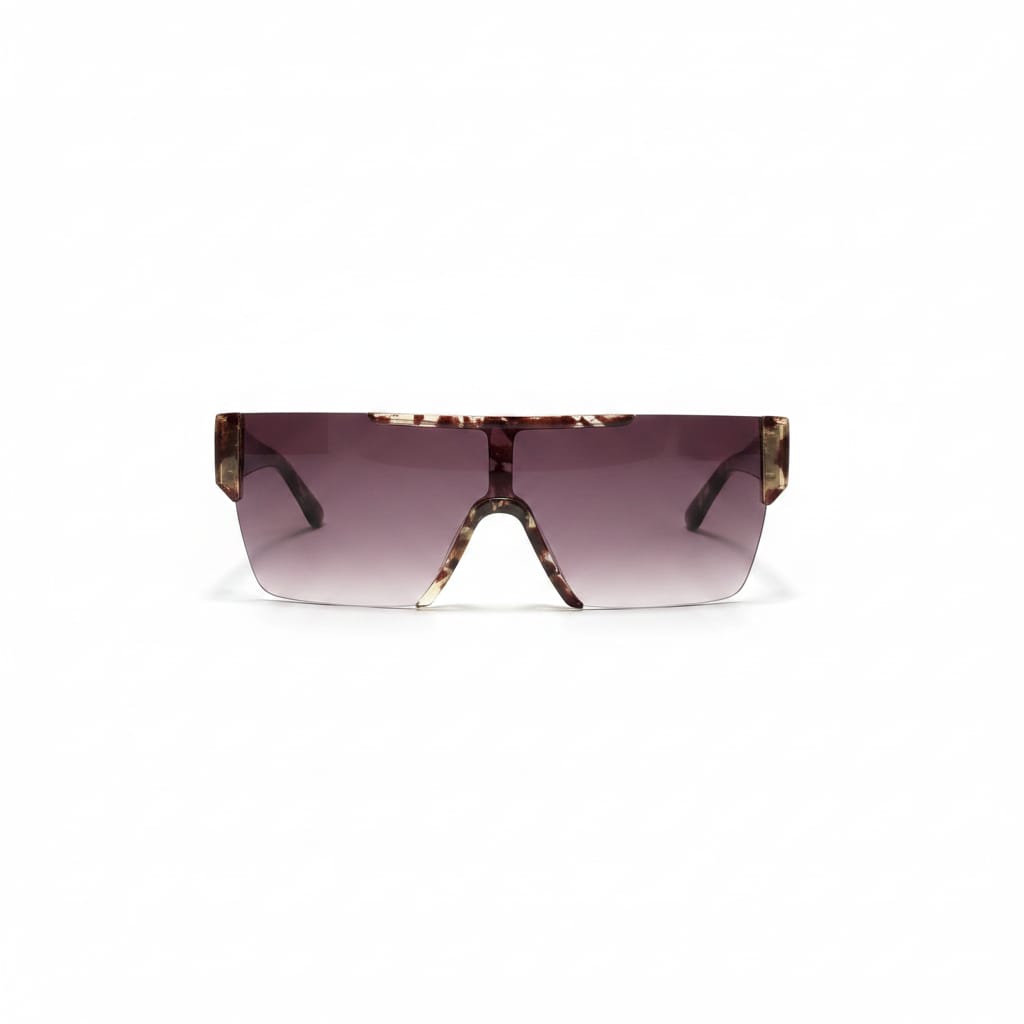 Square mask sunglasses - Brown