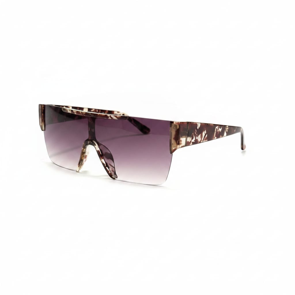 Square mask sunglasses - Brown