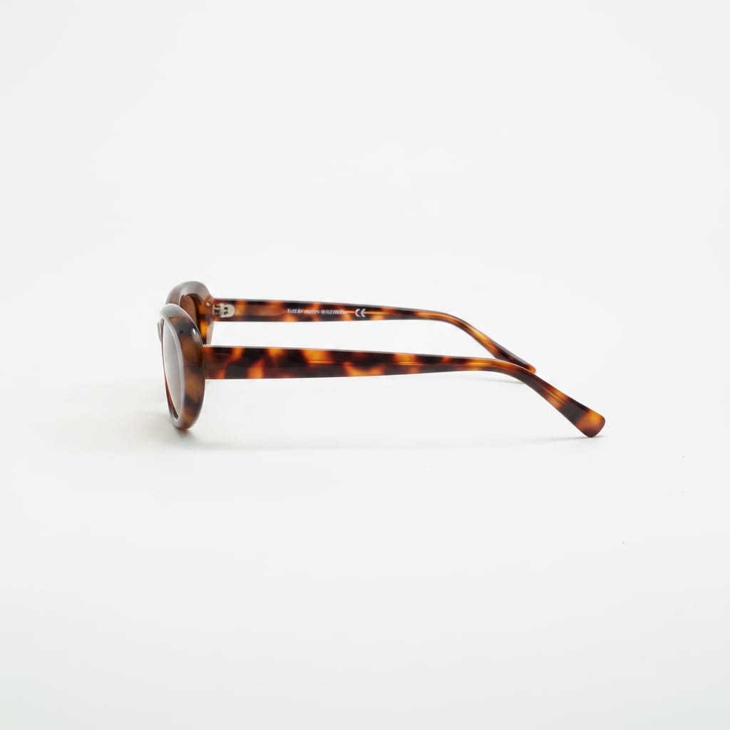 Oval Frame Glasses - Brown