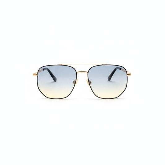 Occhiali uomo metallo con lente squadrata - Oro
